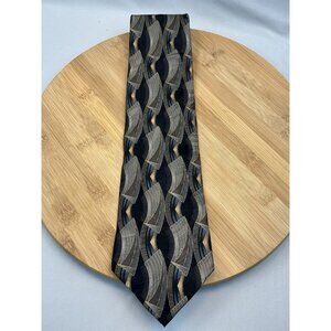 Giovanni Seta 100 % Silk Hand Sewn Tie Multicolor 56" Long